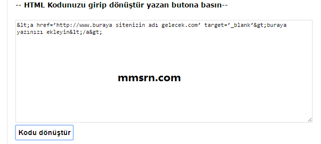 blogger kod çevirme 2