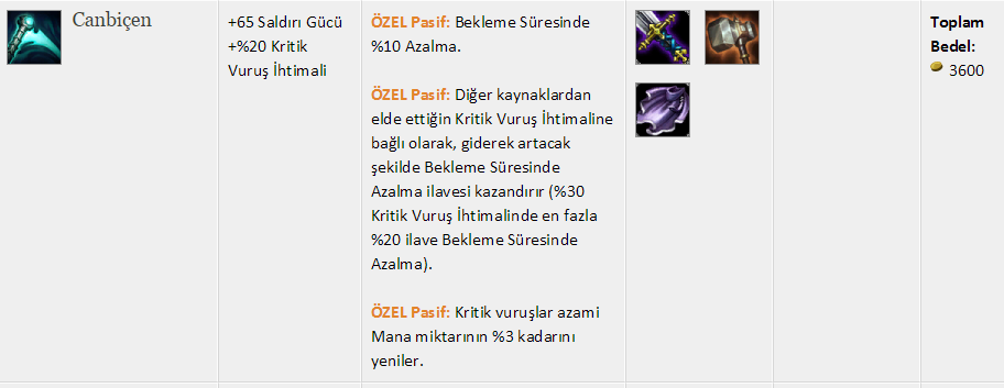 bekleme süresi itemleri 1