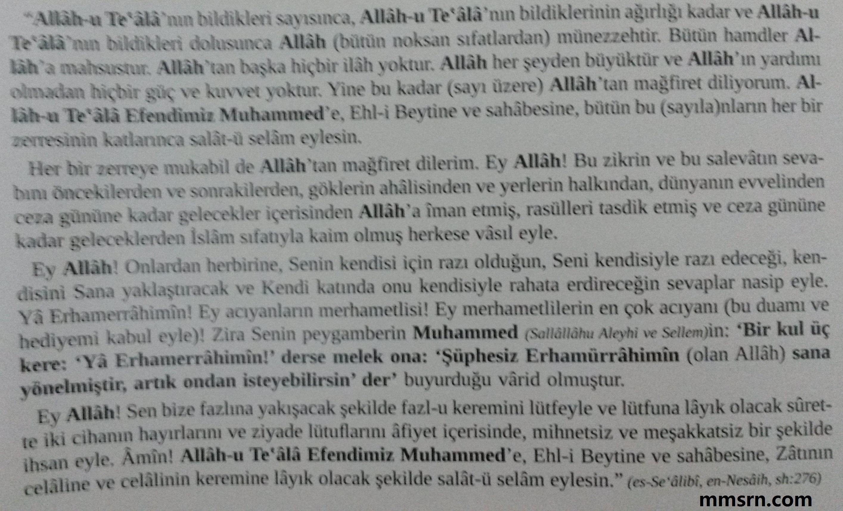 gece gündüz zikretmekten daha faydalı zikirler 5