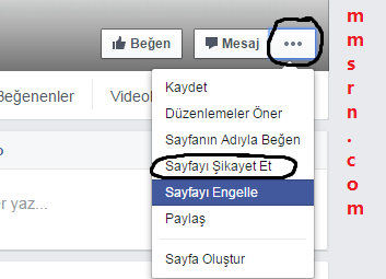 facebook sayfa şikayeti yapma