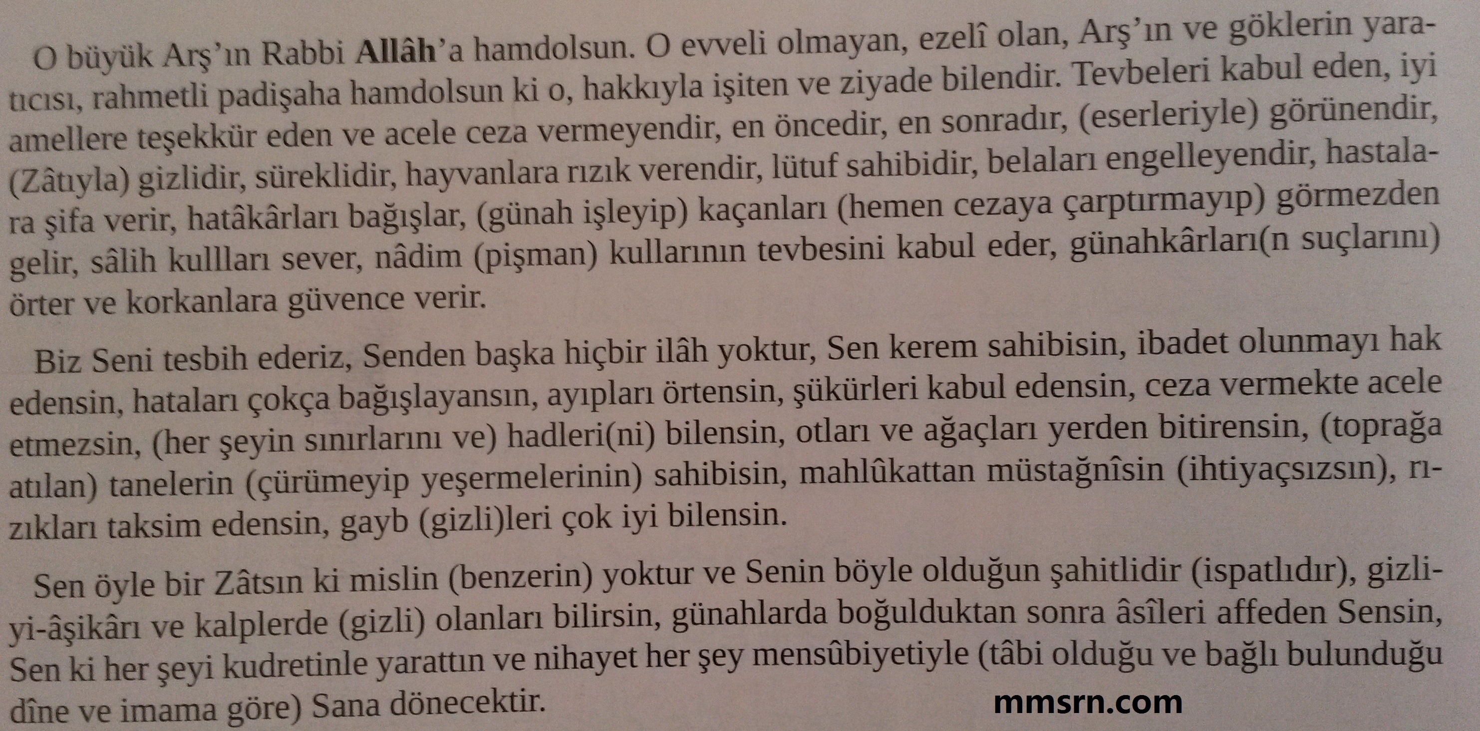 muradına ermek için okunan duanın türkçesi 2