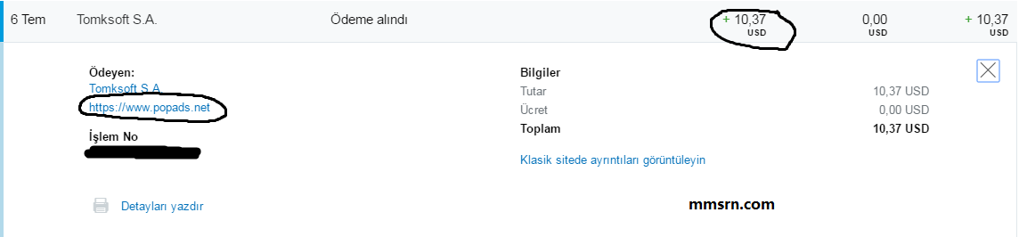 popads ödeme kanıtı 2
