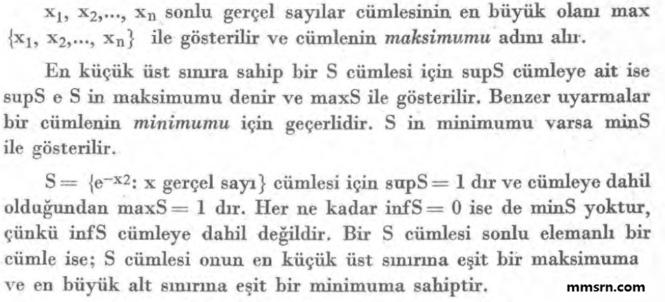 cümlenin maksimumu ve minimumu 1