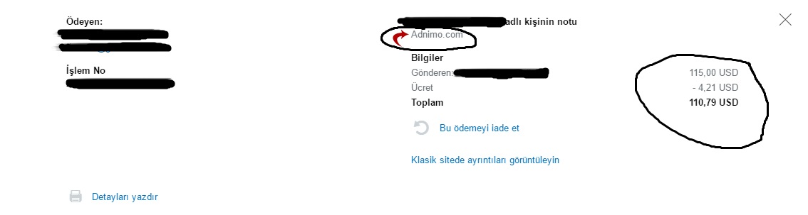 Adnimo Ödeme Kanıtı 1