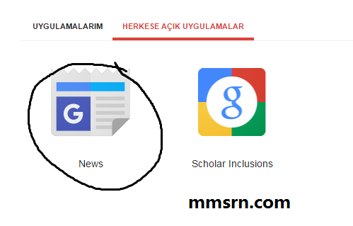 google news kaydı yapmak 1