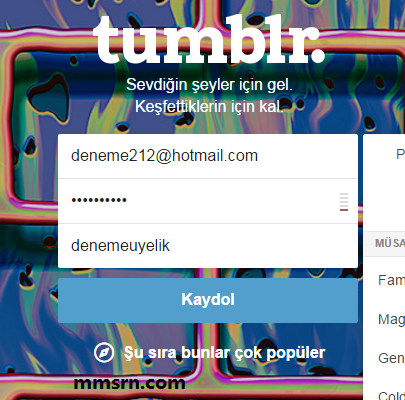 tumblr üyelik 3