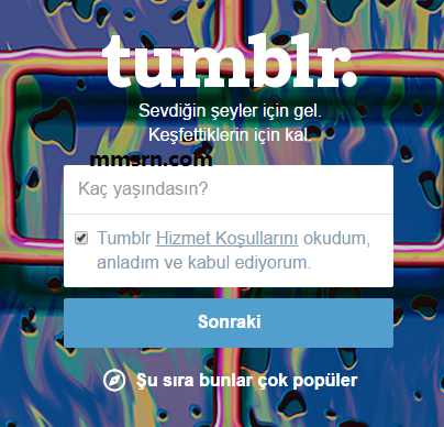 tumblr üyelik 4