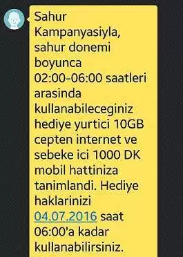 türk telekom ramazan ayı ücretsiz internet kampanyası
