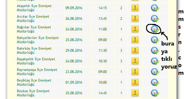 ehliyet için emniyetten randevu alma 2