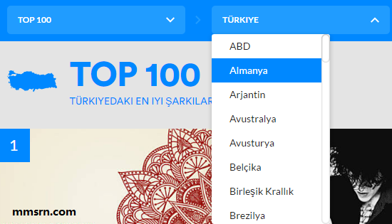 türkiyede en çok dinlenen 100 şarkı 2