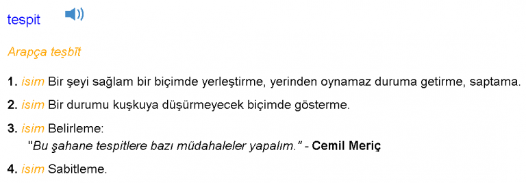 Tesbit mi Tespit mi Doğrusu Nedir? (TDK'ya göre) | Mmsrn.com | Eğitim ...